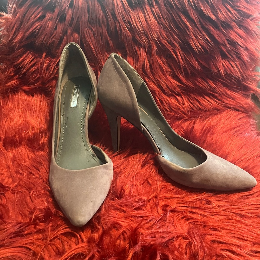 Bcbgeneration Gray Suede Heels - image 3
